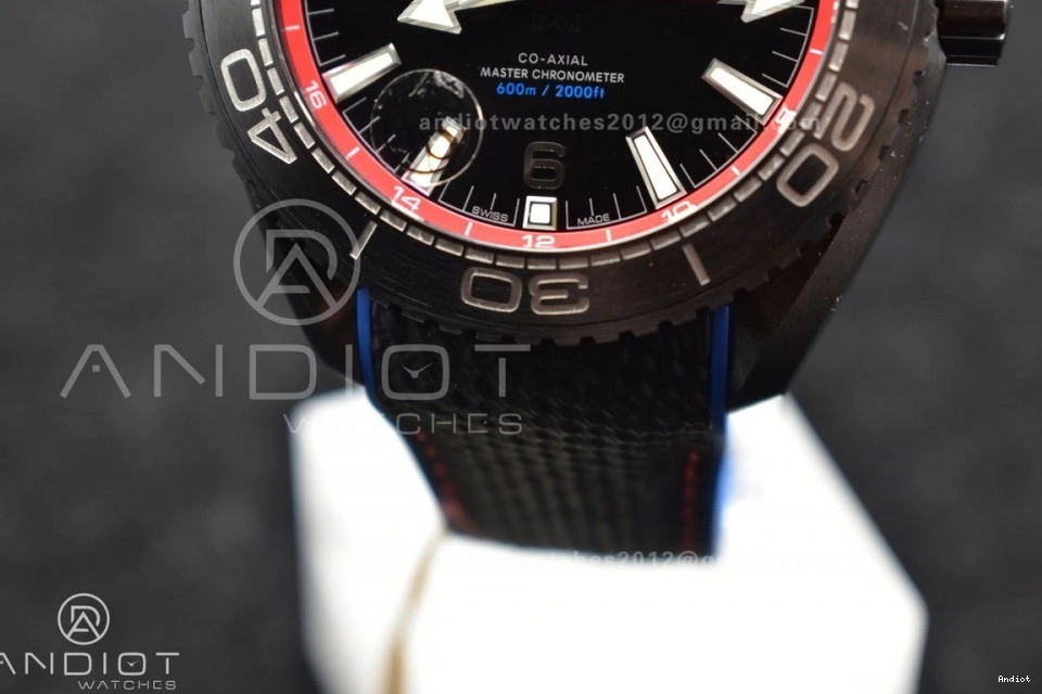 45.5mm Clone VSF Nylon Ocean A8906 Edition Super Planet Ceramic Strap Black on Black Real Best Deep 1:1 1227